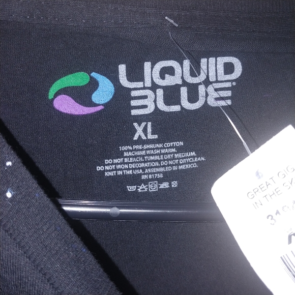 Liquid blue pink Floyd great gig in the sky tee - Picture 5 of 5
